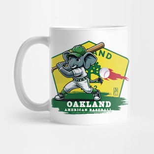 USA - American BASEBALL - Oakland - Baseball mascot - Oakland baseball Mug